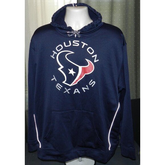 NFL Team Apparel Size 2XL Houston Texans hooded long sleeved sweatshirt Unisex - Picture 1 of 5